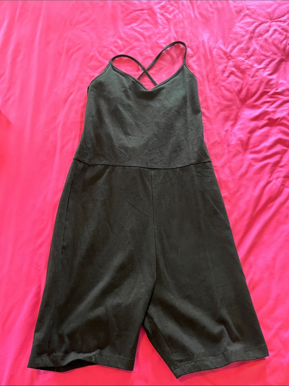 Catsuit with shorts and tie back